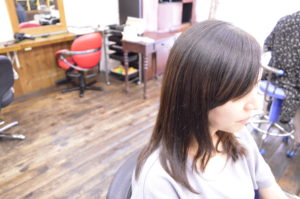 縮毛矯正-前髪-自然-大人前髪