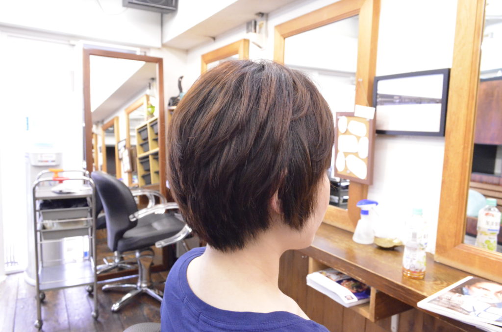 縮毛矯正髪型ショート